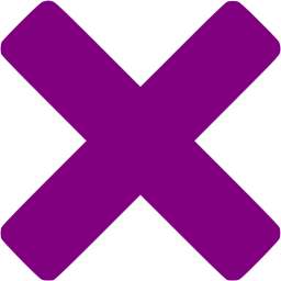 Purple delete 2 icon - Free purple delete icons