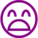 Purple emoticon 52 icon - Free purple emoticon icons