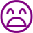 Purple emoticon 52 icon - Free purple emoticon icons