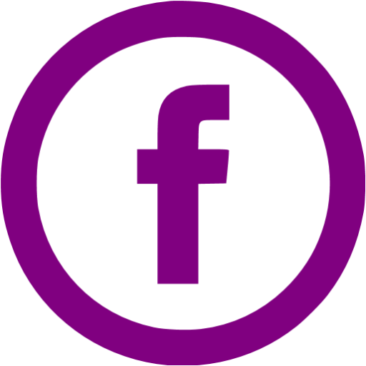 Purple facebook 5 icon - Free purple social icons