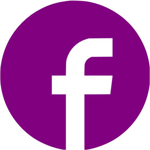 Purple facebook 7 icon - Free purple social icons