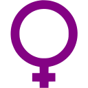 Purple female icon - Free purple gender icons