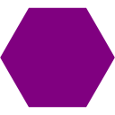 purple hexagon pop it