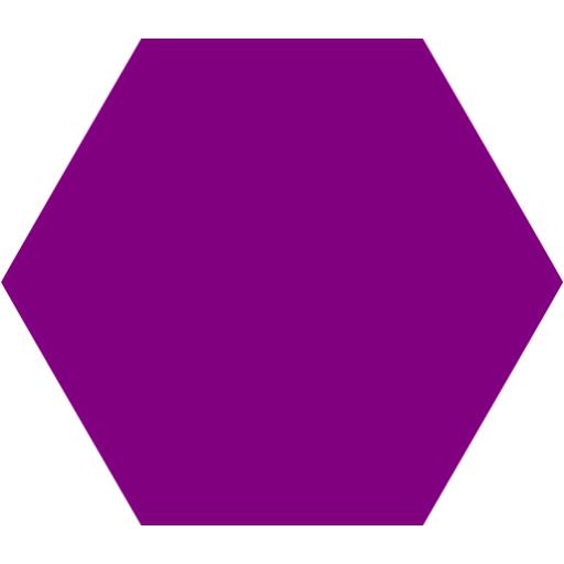 purple hexagon pop it