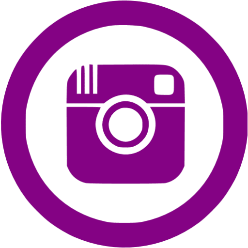 Purple instagram 5 icon - Free purple social icons