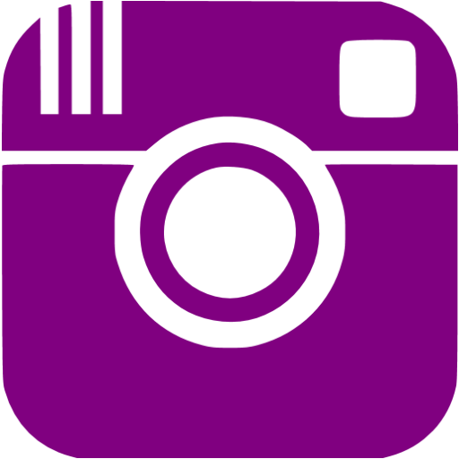 Purple instagram icon PNG, SVG