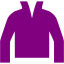 Purple jacket icon - Free purple clothes icons