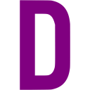 Purple letter d icon - Free purple letter icons