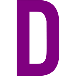 Purple letter d icon - Free purple letter icons