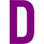 Purple letter d icon - Free purple letter icons