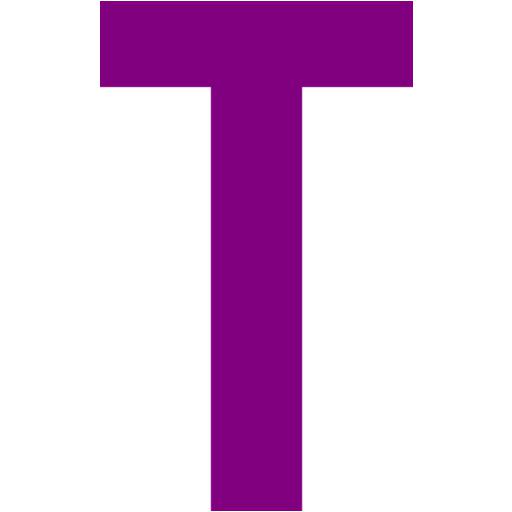Purple Letter T Icon Free Purple Letter Icons