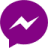 Purple messenger icon - Free purple social icons