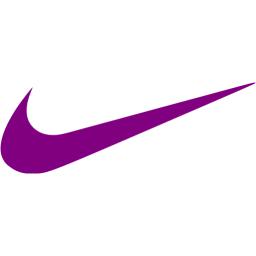 purple nike sign