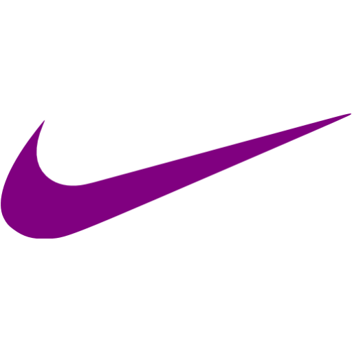 purple nike logo