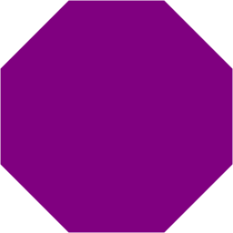 Purple octagon icon - Free purple shape icons