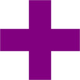 Purple plus icon - Free purple math icons