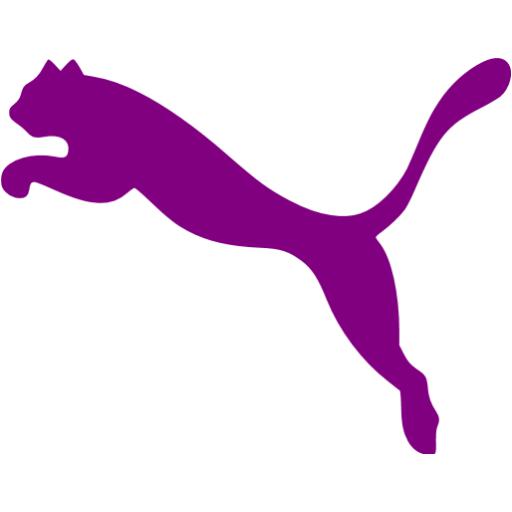 Purple puma 2 icon Free purple site logo icons