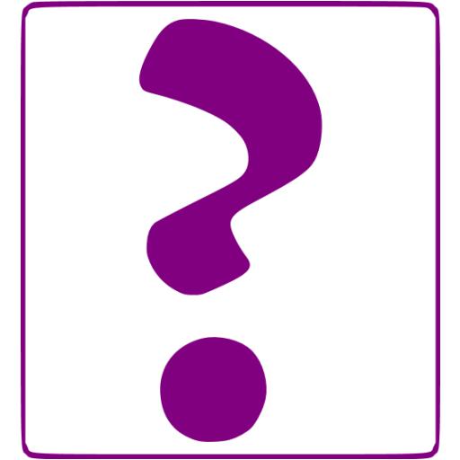 Purple question mark 10 icon - Free purple question mark icons
