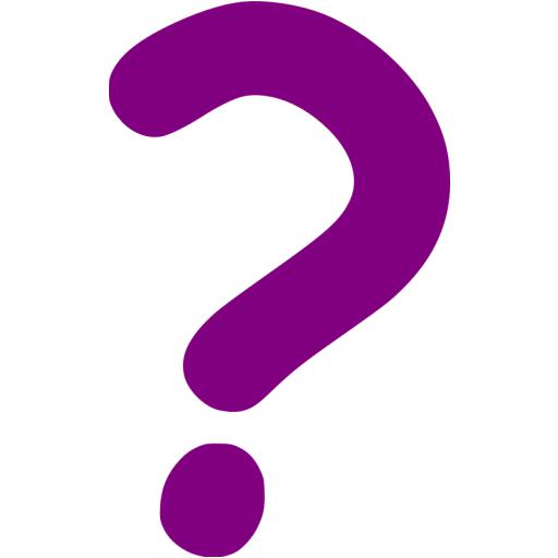 Purple question mark 2 icon - Free purple question mark icons