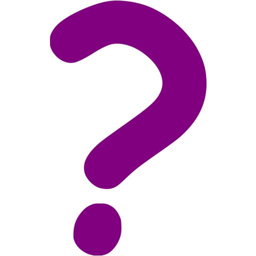 Purple question mark 2 icon - Free purple question mark icons