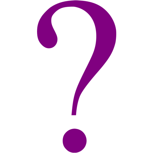 Purple question mark 6 icon - Free purple question mark icons