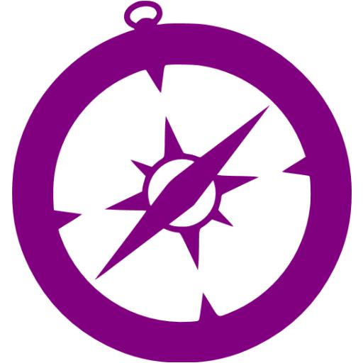safari icon light purple