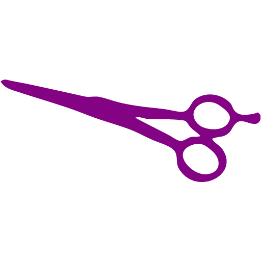 Purple scissors 6 icon - Free purple scissors icons