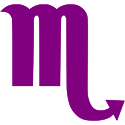 Purple scorpio icon - Free purple zodiac signs icons