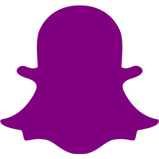 snapchat purple icon icons custom social iconsdb