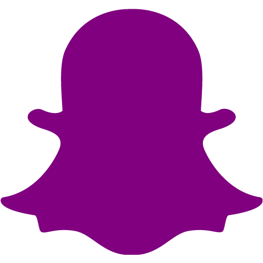 Purple Snapchat 2 Icon Free Purple Social Icons