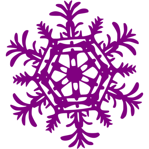 Purple snowflake 25 icon - Free purple snowflake icons