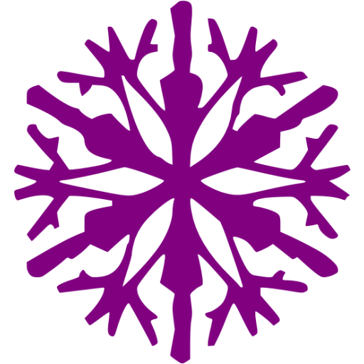 Purple snowflake 35 icon - Free purple snowflake icons