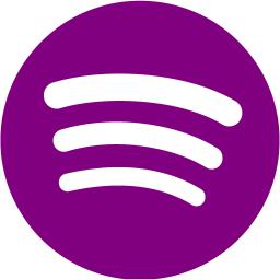 Purple spotify icon - Free purple site logo icons
