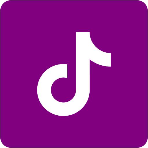 Purple tiktok 2 icon Free purple social icons