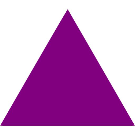 Purple triangle icon Free purple shape icons