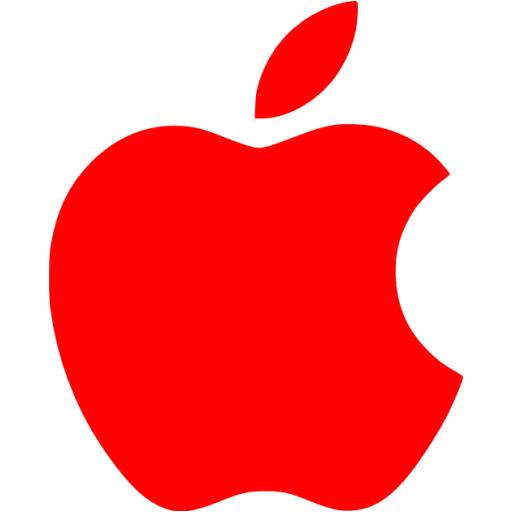 Red apple icon - Free red site logo icons