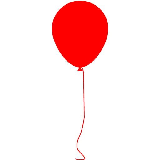 Red balloon 2 icon - Free red party icons