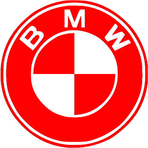 BMW sign Red 