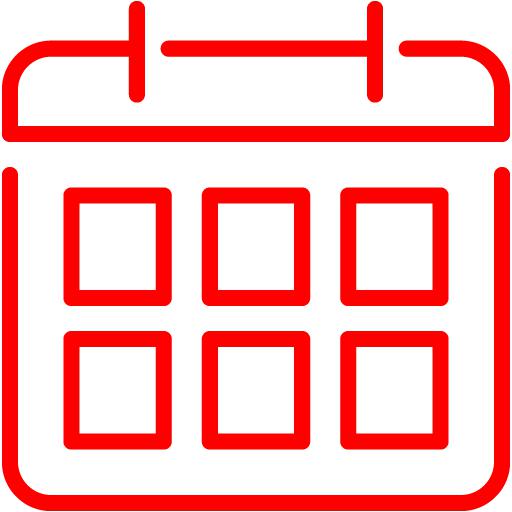 Red Calendar 7 Icon Free Red Calendar Icons