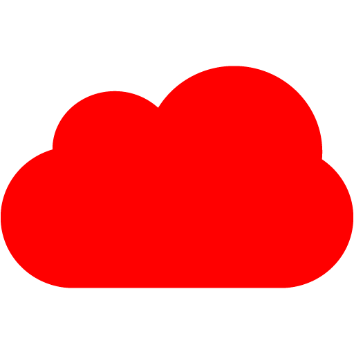 Red cloud 4 icon - Free red cloud icons