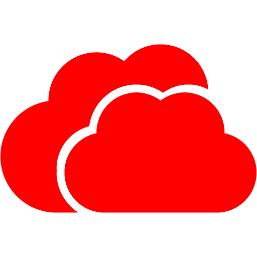 Red clouds 2 icon - Free red clouds icons