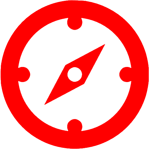 Red compass icon Free red compass icons