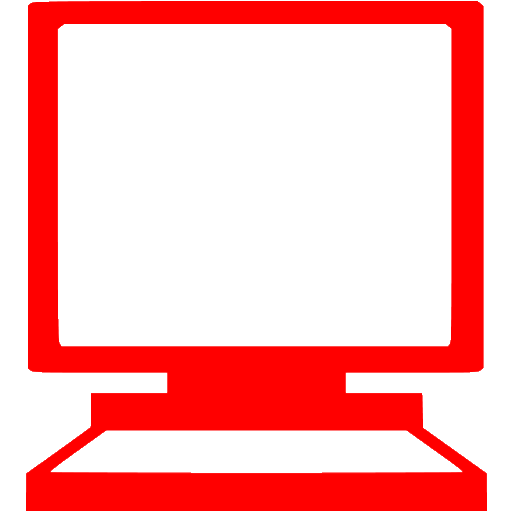 søm ballon Hjælp Red computer 4 icon - Free red display icons