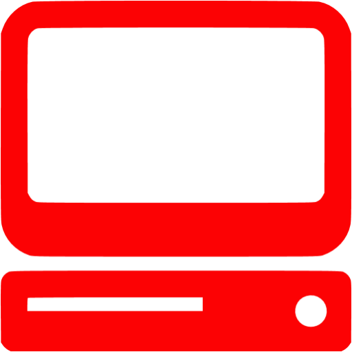 Red Computer Icon Free Red Computer Icons