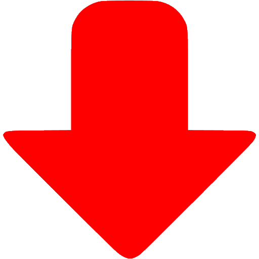 Red down icon - Free red arrow icons