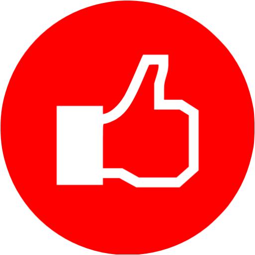Red facebook like 4 icon - Free red like icons