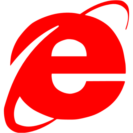 Red internet explorer icon - Free red browser icons