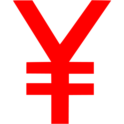 Red Japanese Yen Icon Free Red Currency Icons