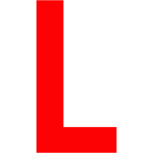 Red letter l icon - Free red letter icons