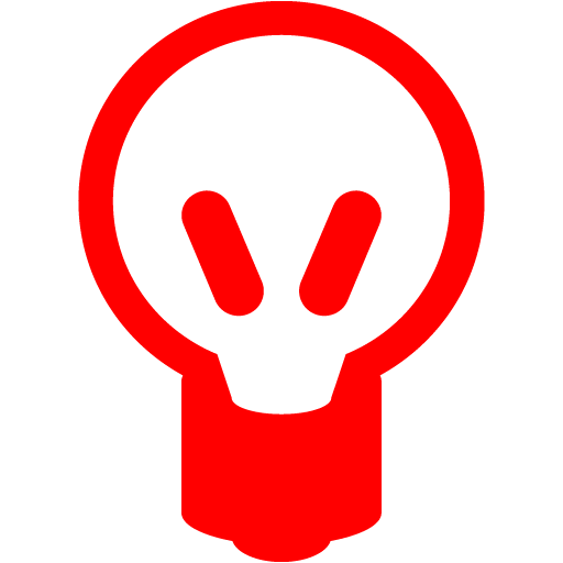 Red Light Bulb Icon Free Red Light Bulb Icons